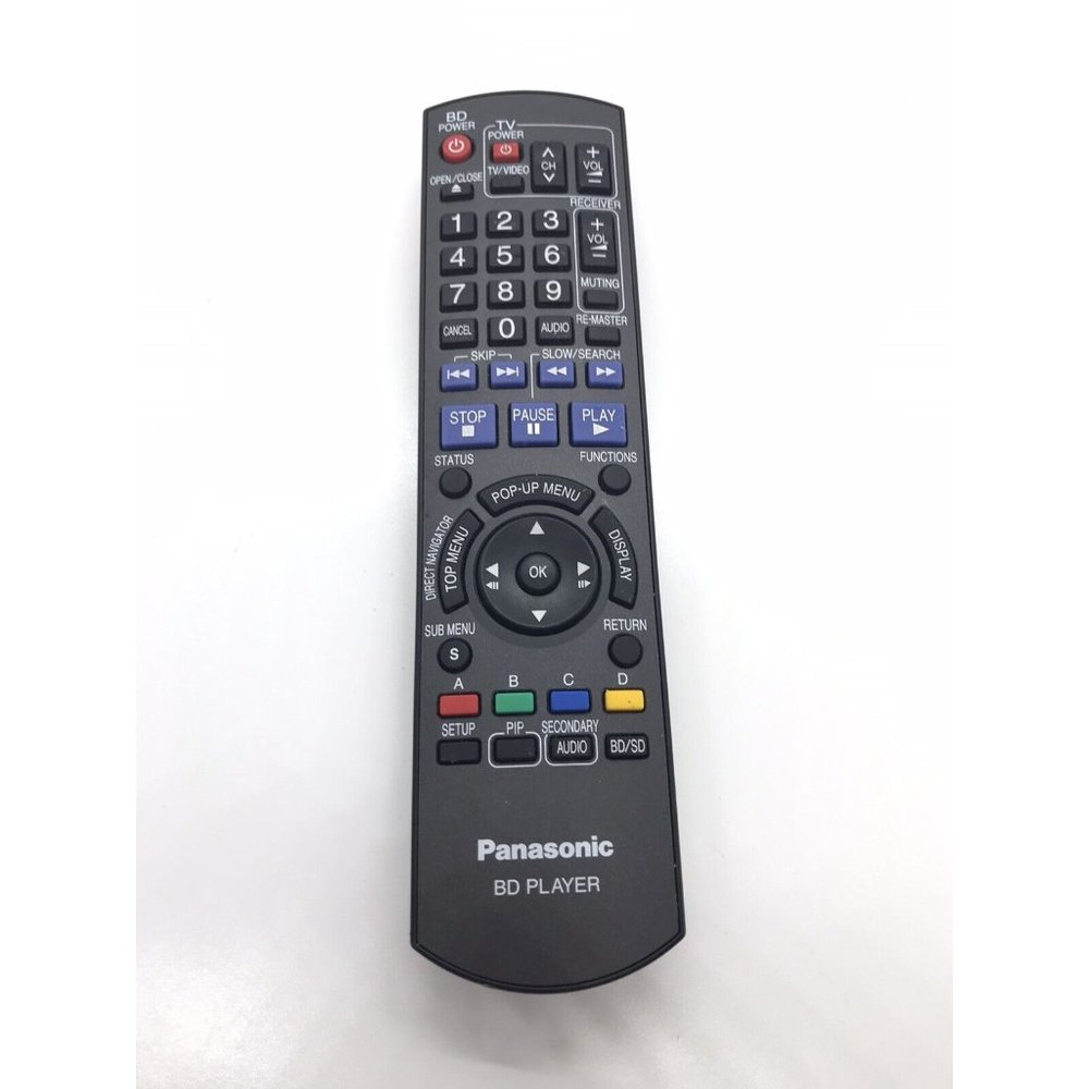Panasonic Remote Control N2QAYB000184 N2QAYB000382 Blu-ray BD DVD Player